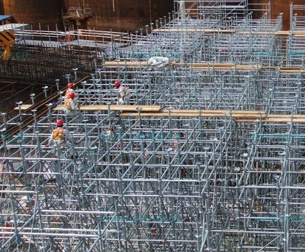 【盤扣腳手架】先天決定結構,結構決定特點