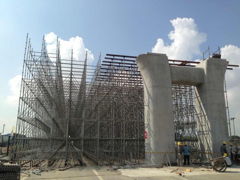 高架橋腳手架拆除施工步驟？